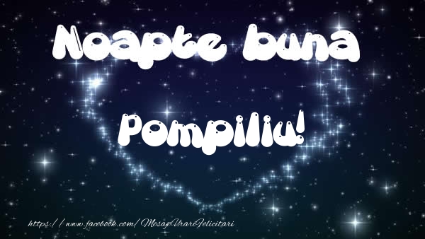 Felicitari de noapte buna - Noapte buna Pompiliu!