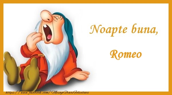 Felicitari de noapte buna - Noapte buna Romeo