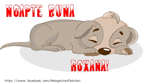 Felicitari de noapte buna - Animație | Noapte buna Roxana!