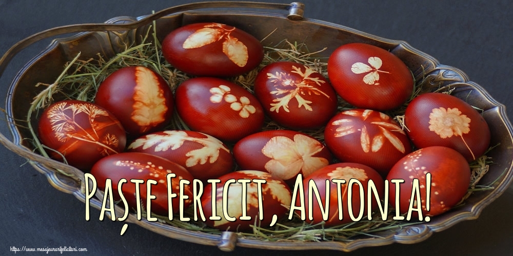 Felicitari de Paste - Oua | Paște Fericit, Antonia!