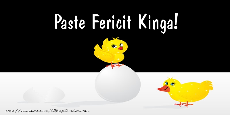 Felicitari de Paste - Puisor | Paste Fericit Kinga!