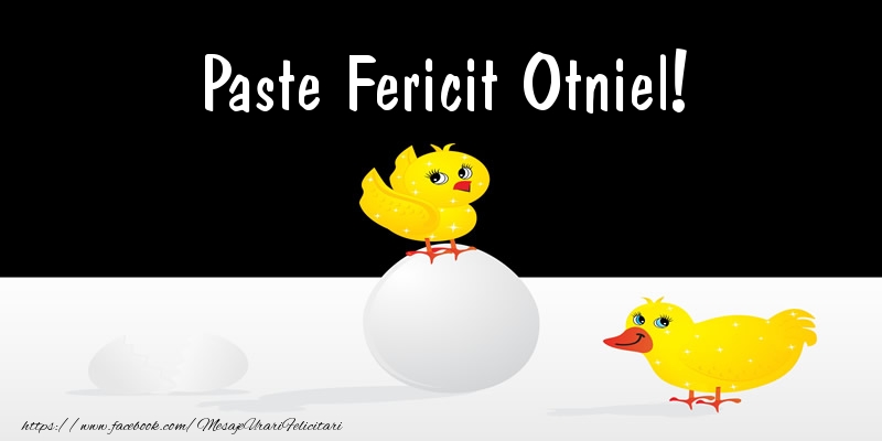 Felicitari de Paste - Puisor | Paste Fericit Otniel!