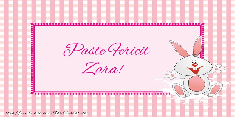 Felicitari de Paste - Iepuras | Paste Fericit Zara!