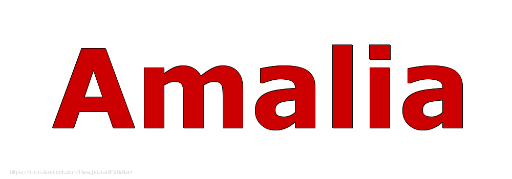 Felicitari cu numele tau - Poza cu numele Amalia - Rosu