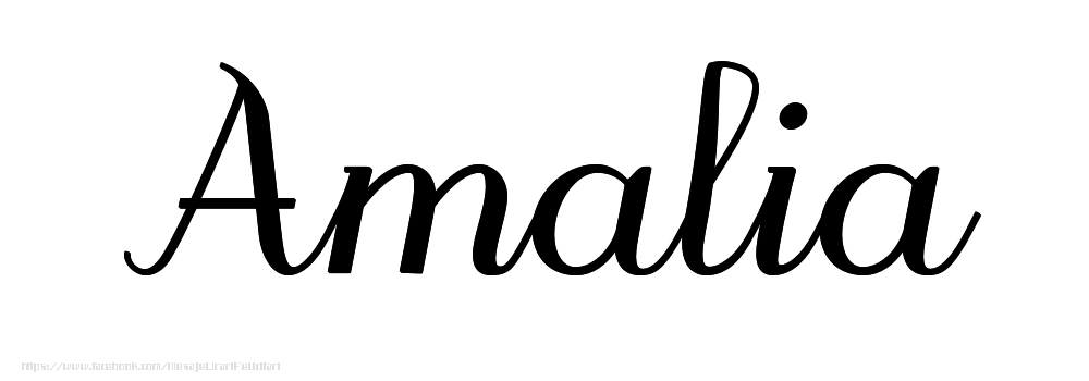 Felicitari cu numele tau - Imagine cu numele Amalia - Scris de mână