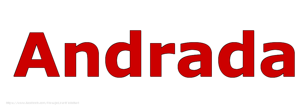 Felicitari cu numele tau - Poza cu numele Andrada - Rosu
