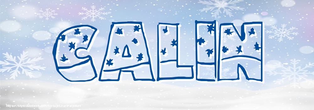 Felicitari cu numele tau - Imagine cu numele Calin - Iarna