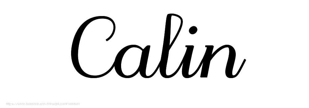 Felicitari cu numele tau - Imagine cu numele Calin - Scris de mână