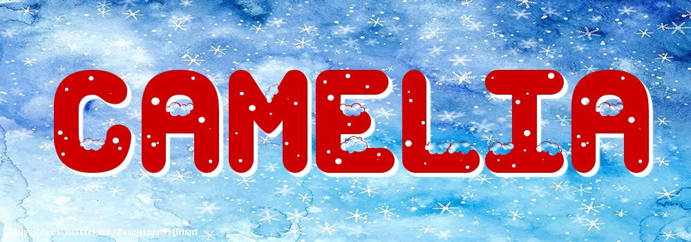 Felicitari cu numele tau - Poza cu numele Camelia - Iarna