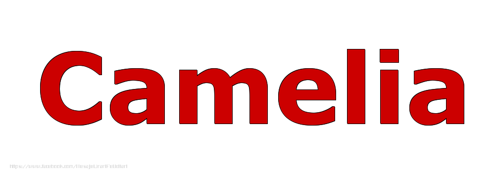 Felicitari cu numele tau - Poza cu numele Camelia - Rosu
