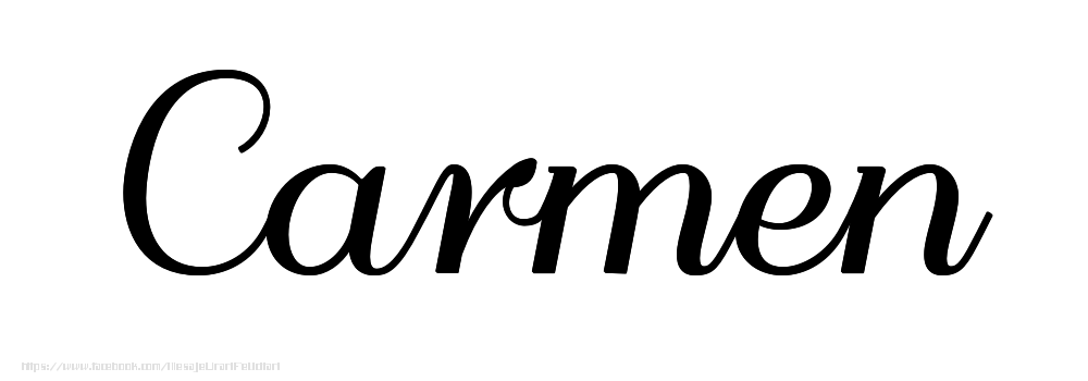 Felicitari cu numele tau - Imagine cu numele Carmen - Scris de mână