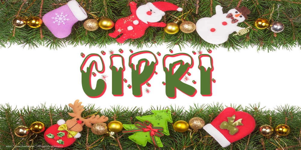 Felicitari cu numele tau - Poza cu numele Cipri de Craciun