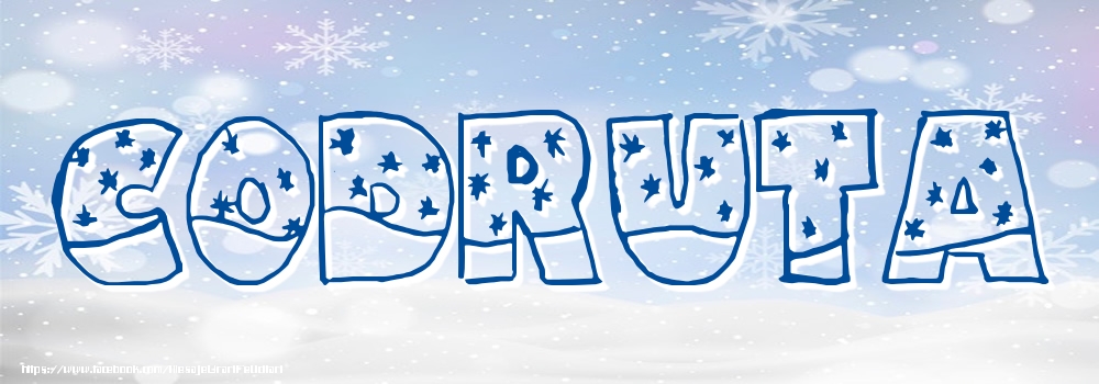Felicitari cu numele tau - Imagine cu numele Codruta - Iarna