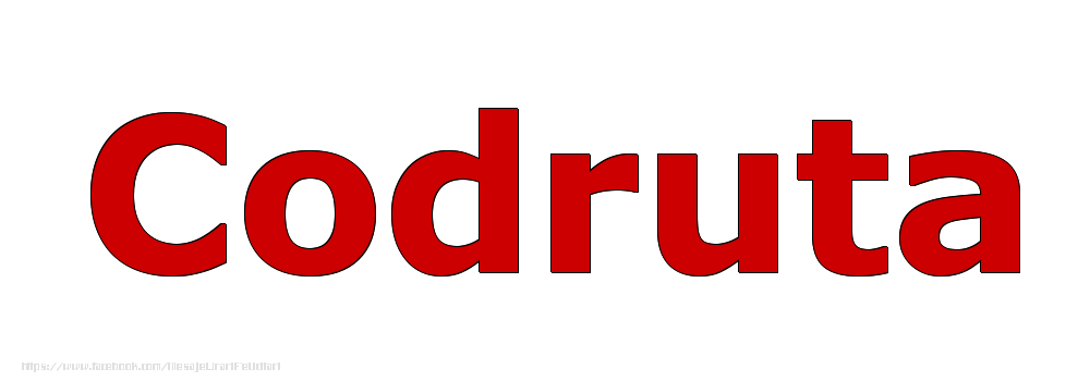 Felicitari cu numele tau - Poza cu numele Codruta - Rosu