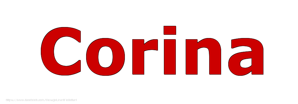 Felicitari cu numele tau - Poza cu numele Corina - Rosu