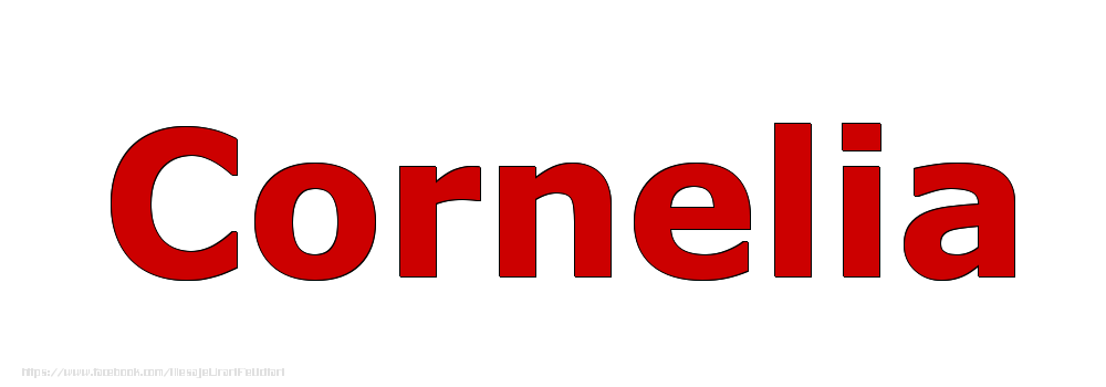 Felicitari cu numele tau - Poza cu numele Cornelia - Rosu