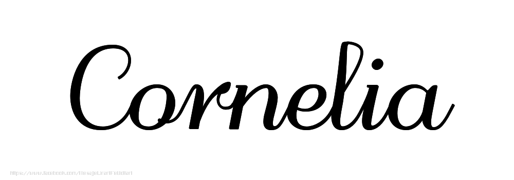 Felicitari cu numele tau - Imagine cu numele Cornelia - Scris de mână
