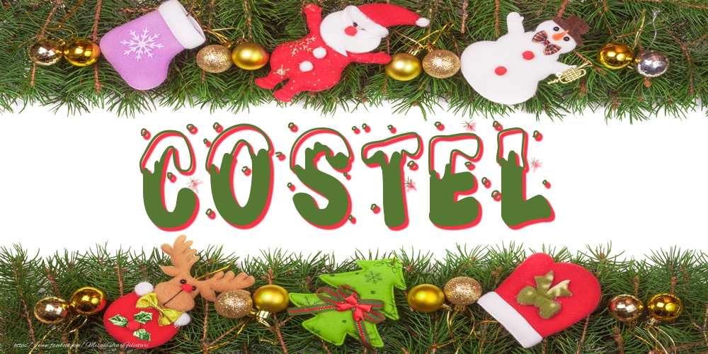 Felicitari cu numele tau - Poza cu numele Costel de Craciun