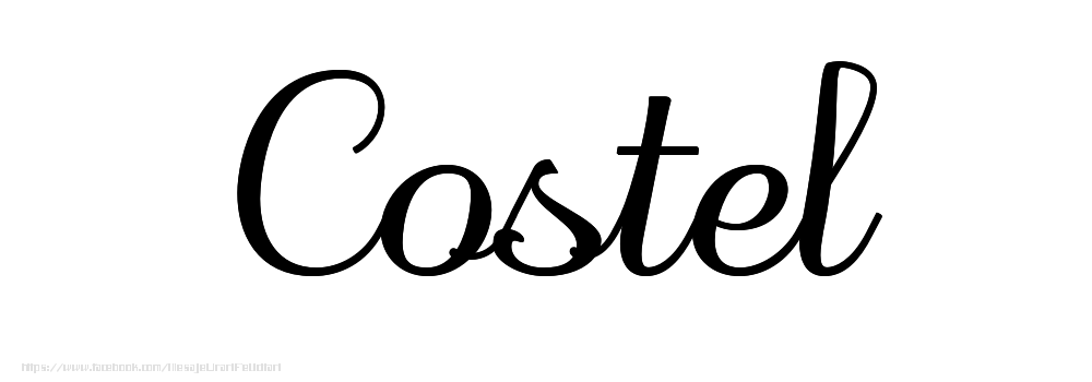 Felicitari cu numele tau - Imagine cu numele Costel - Scris de mână