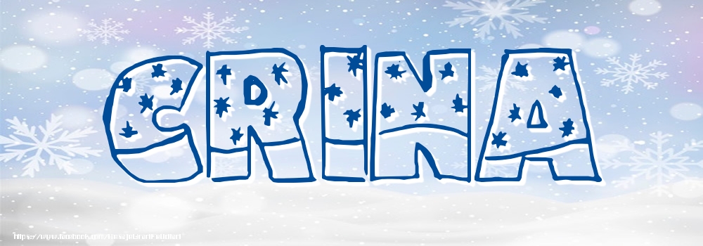 Felicitari cu numele tau - Imagine cu numele Crina - Iarna