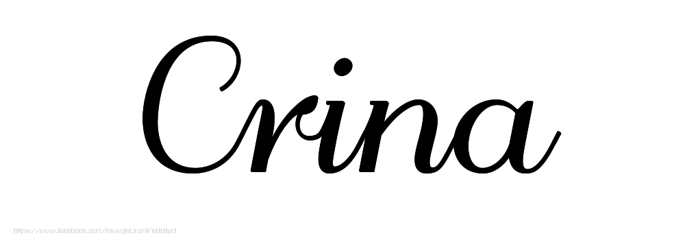 Felicitari cu numele tau - Imagine cu numele Crina - Scris de mână