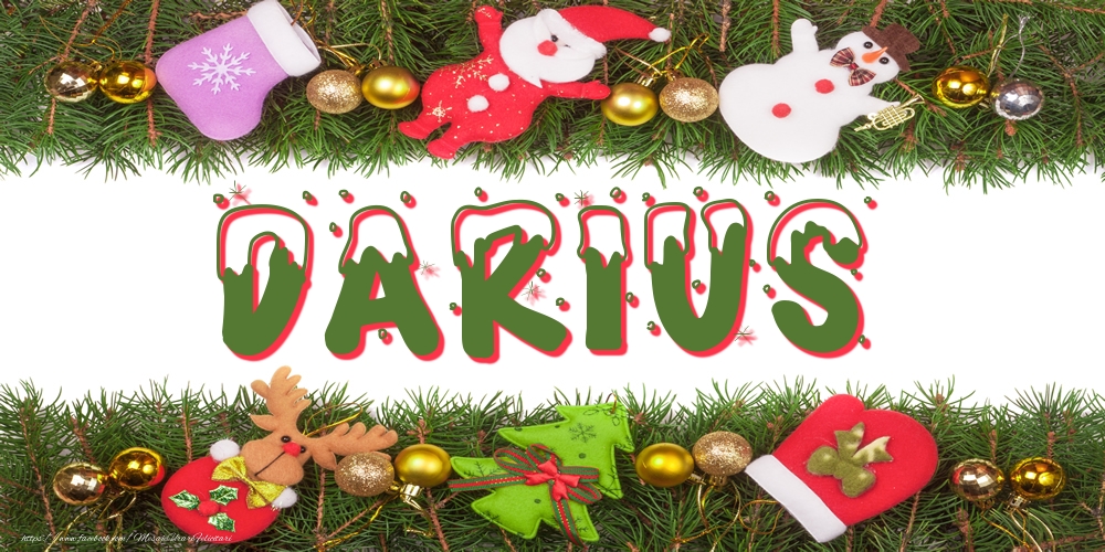 Felicitari cu numele tau - Poza cu numele Darius de Craciun