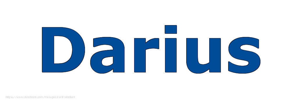 Felicitari cu numele tau - Poza cu numele Darius - Albastru