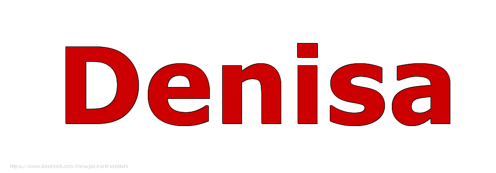 Felicitari cu numele tau - Poza cu numele Denisa - Rosu