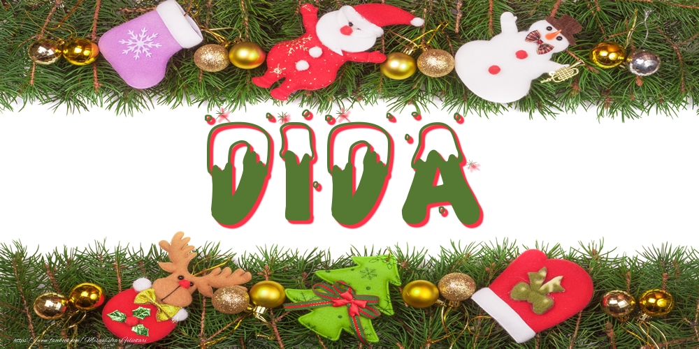 Felicitari cu numele tau - Poza cu numele Dida de Craciun