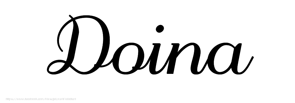 Felicitari cu numele tau - Imagine cu numele Doina - Scris de mână