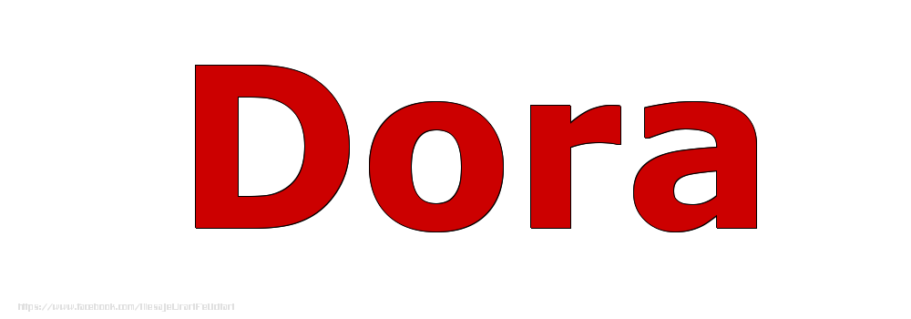 Felicitari cu numele tau - Poza cu numele Dora - Rosu