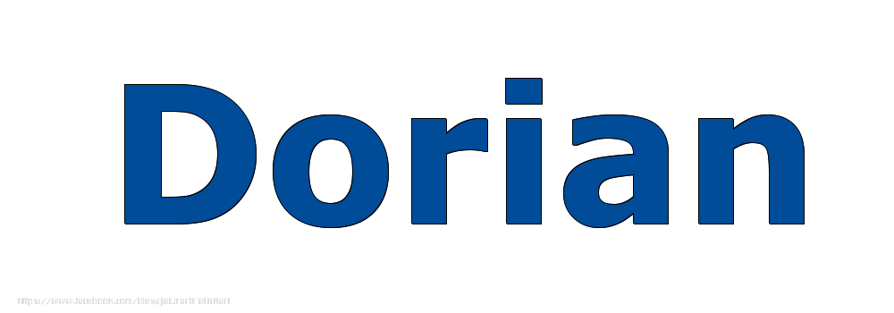 Felicitari cu numele tau - Poza cu numele Dorian - Albastru