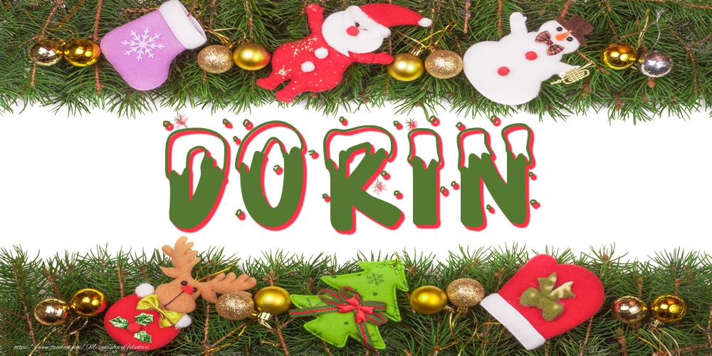 Felicitari cu numele tau - Poza cu numele Dorin de Craciun