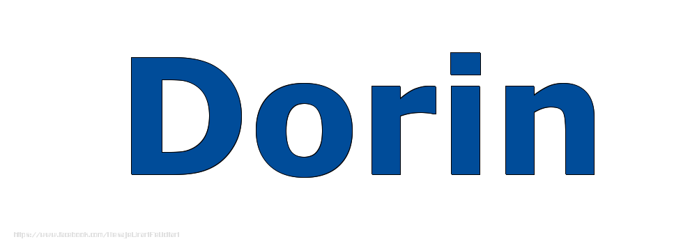 Felicitari cu numele tau - Poza cu numele Dorin - Albastru