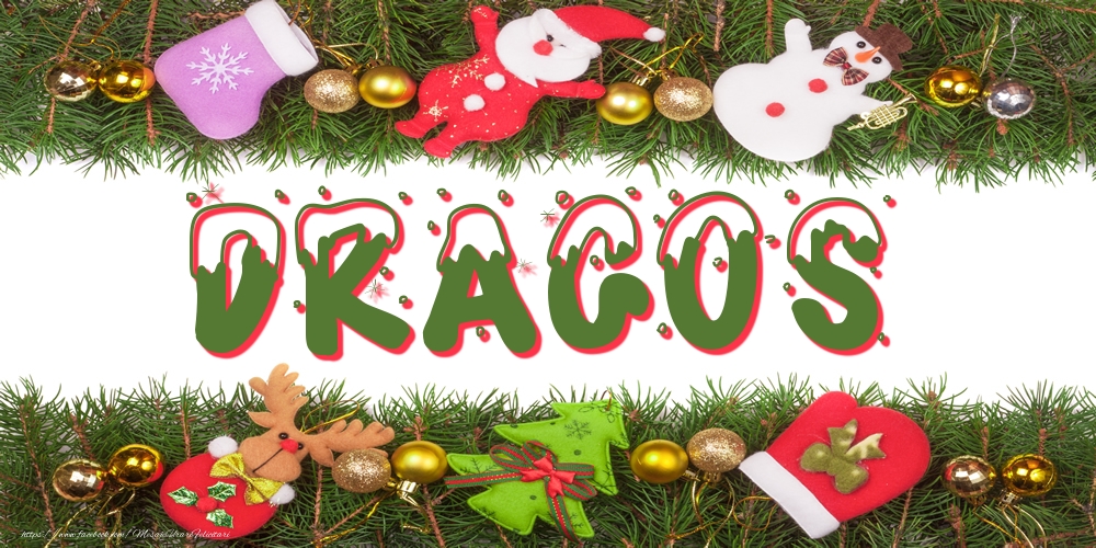 Felicitari cu numele tau - Poza cu numele Dragos de Craciun