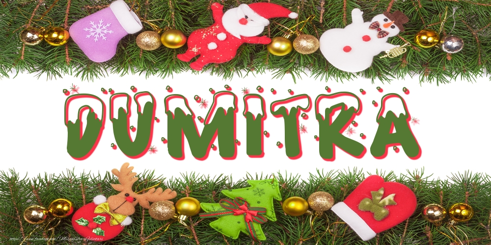 Felicitari cu numele tau - Poza cu numele Dumitra de Craciun