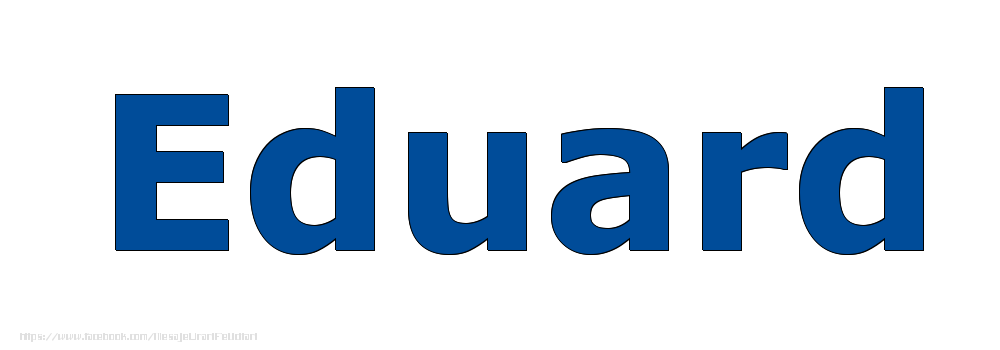 Felicitari cu numele tau - Poza cu numele Eduard - Albastru
