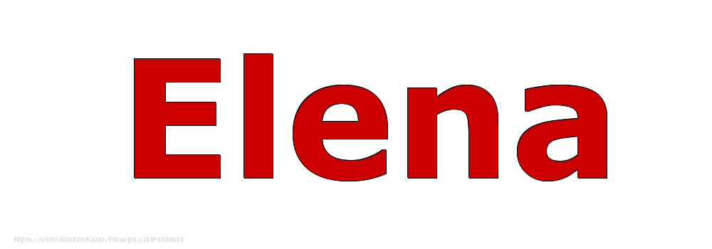 Felicitari cu numele tau - Poza cu numele Elena - Rosu