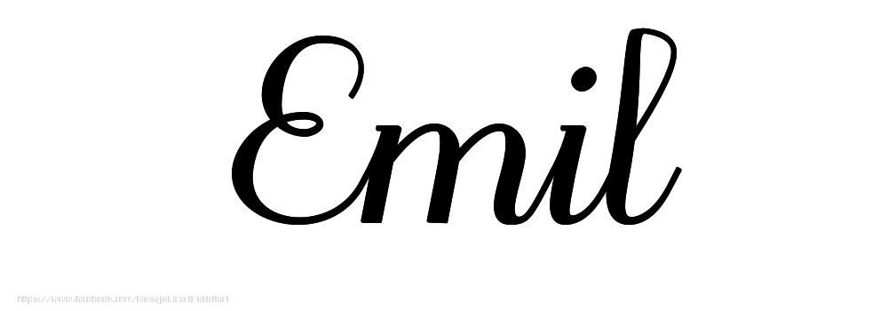 Felicitari cu numele tau - Imagine cu numele Emil - Scris de mână