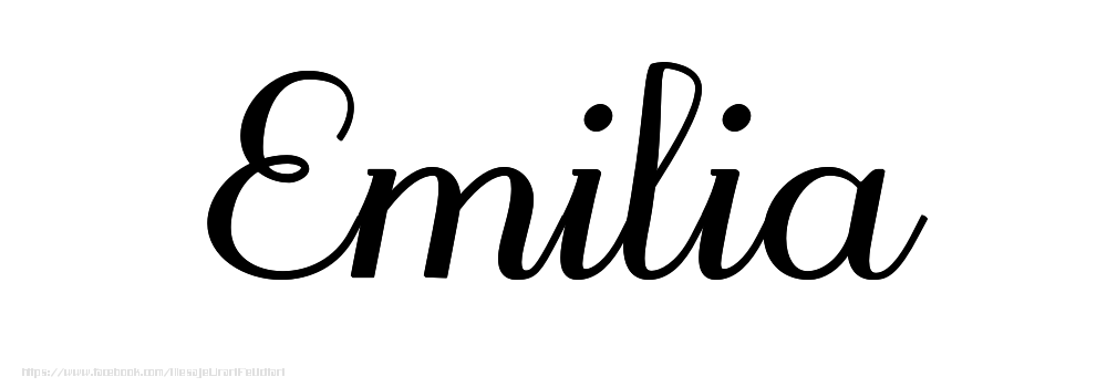 Felicitari cu numele tau - Imagine cu numele Emilia - Scris de mână