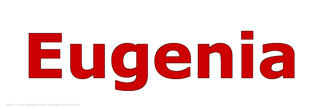 Felicitari cu numele tau - Poza cu numele Eugenia - Rosu