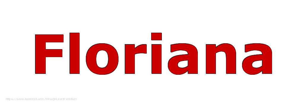 Felicitari cu numele tau - Poza cu numele Floriana - Rosu