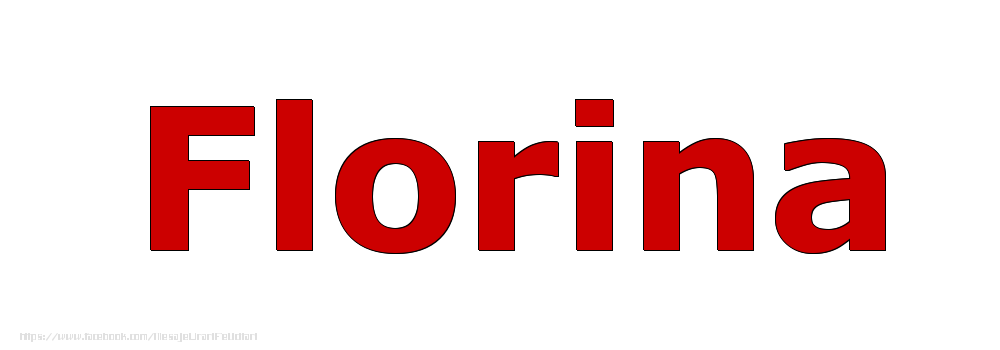 Felicitari cu numele tau - Poza cu numele Florina - Rosu