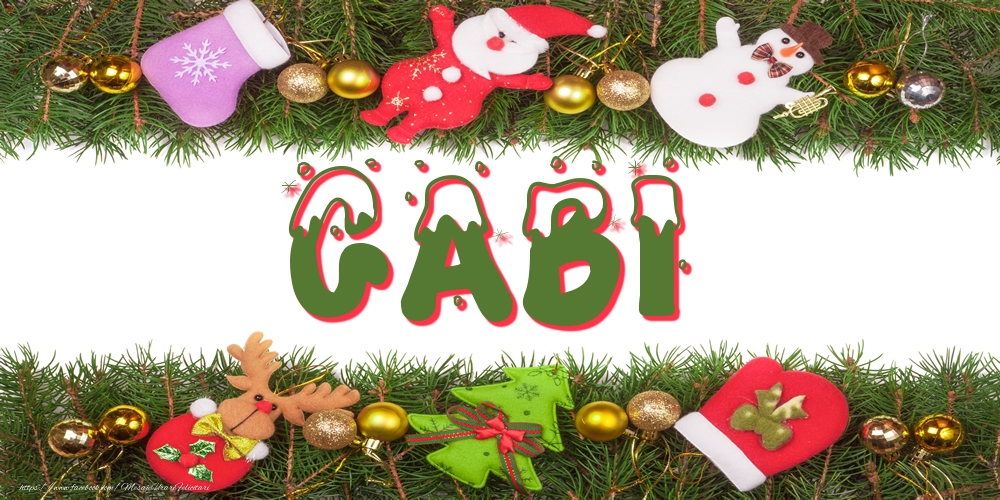 Felicitari cu numele tau - Poza cu numele Gabi de Craciun