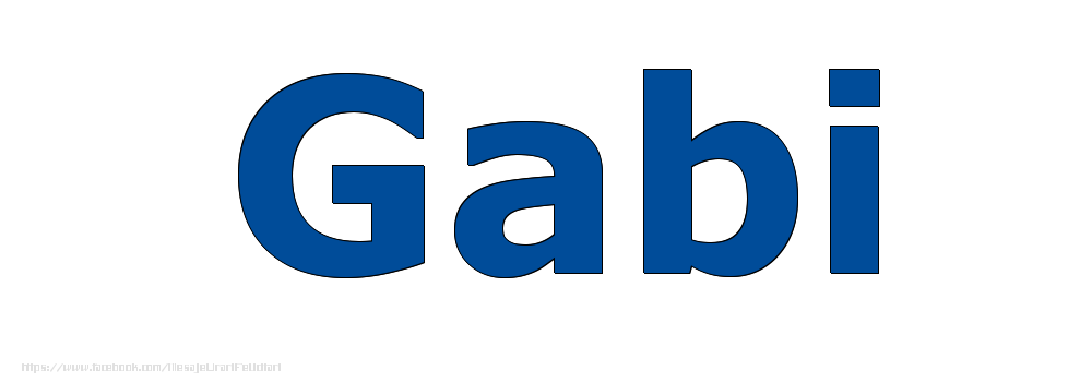 Felicitari cu numele tau - Poza cu numele Gabi - Albastru