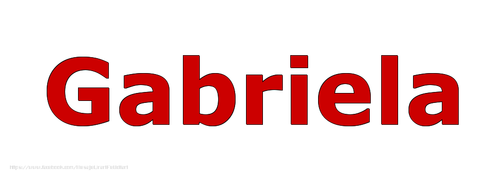 Felicitari cu numele tau - Poza cu numele Gabriela - Rosu