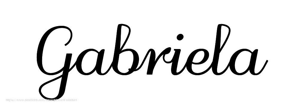 Felicitari cu numele tau - Imagine cu numele Gabriela - Scris de mână