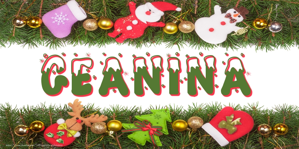 Felicitari cu numele tau - Poza cu numele Geanina de Craciun