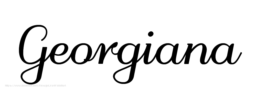 Felicitari cu numele tau - Imagine cu numele Georgiana - Scris de mână