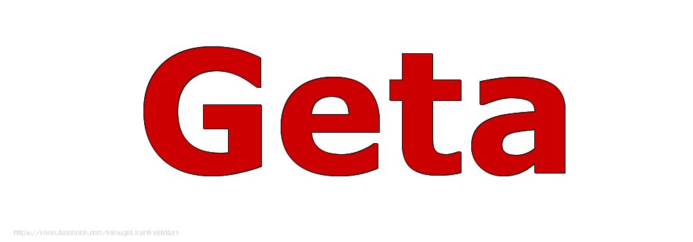 Felicitari cu numele tau - Poza cu numele Geta - Rosu